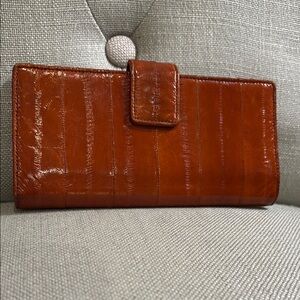 Brown Eel Skin Wallet